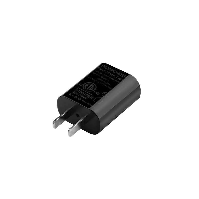 5V1A USB充電器 黑色